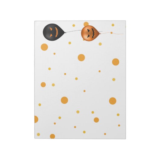 Bloc-note Joyeux Ballons du parti Halloween (Tourné)