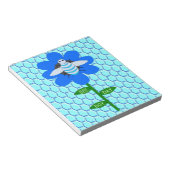 Bloc-note Joyeux Bee Day Boy Blue Birthday Bumblebee (Incliné)