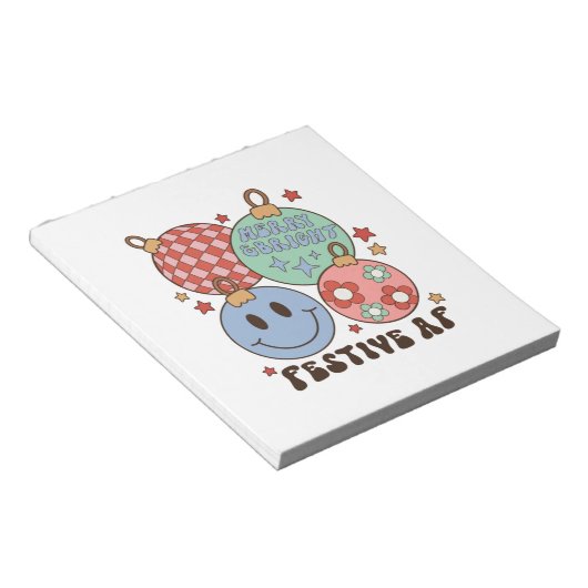 Bloc-note Joyeux cadeau de Noël et Festif lumineux AF (Incliné)