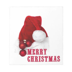 Bloc-note Joyeux Casquette de Noël