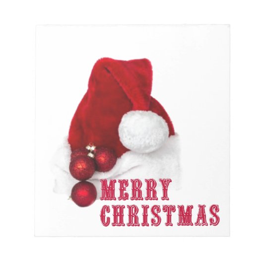 Bloc-note Joyeux Casquette de Noël (Devant)