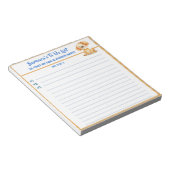 Bloc-note Joyeux Chien ou Photo Personnalisé À Faire Planifi (Incliné)