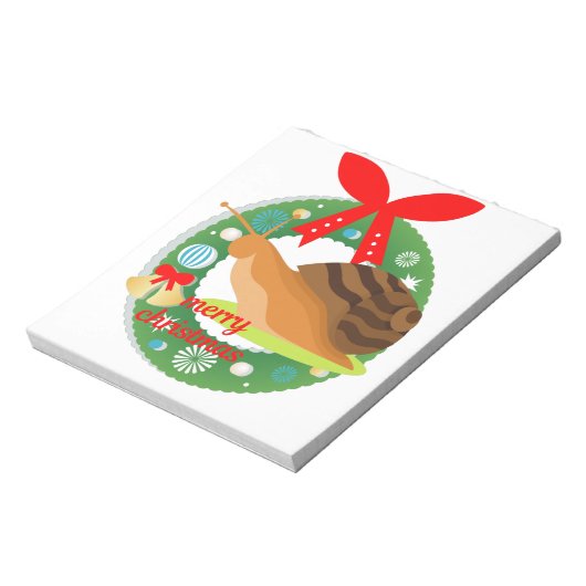 Bloc-note joyeux escargot de noël (Tourné)
