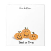 Bloc-note Joyeux et souriant Jack O Lanterns (Devant)