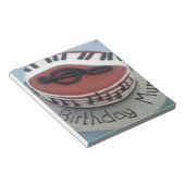 Bloc-note Joyeux gâteau de maman d'anniversaire (Incliné)