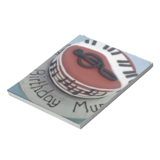 Bloc-note Joyeux gâteau de maman d'anniversaire (Tourné)