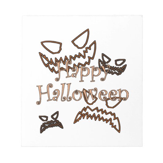 Bloc-note Joyeux Halloween (Devant)