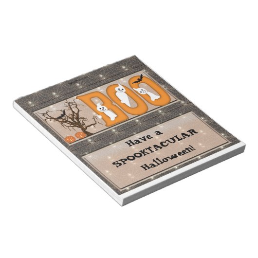 Bloc-note Joyeux Halloween Bar Wrapper Party Favoriser (Incliné)