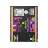 Bloc-note Joyeux Halloween Chip Bag Wrappers Fête Faveurs (Tourné)