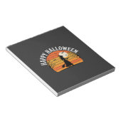 Bloc-note Joyeux Halloween Sorcière Coucher de soleil Design (Incliné)