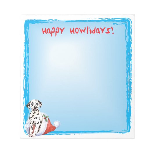 Bloc-note Joyeux Howlidays Dalmatien (Devant)