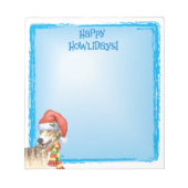 Bloc-note Joyeux Howlidays Greyhound (Devant)