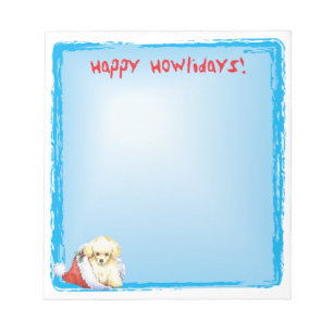 Bloc-note Joyeux Howlidays Jouet Caniche