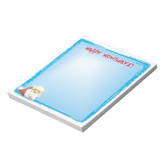 Bloc-note Joyeux Howlidays Toy Poodle (Tourné)