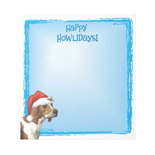 Bloc-note Joyeux Howlidays Treeing Walker (Devant)