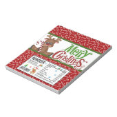 Bloc-note Joyeux Noël Barre de bonbons Favoris (Tourné)