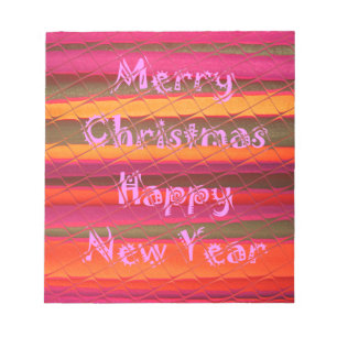 Bloc-note Joyeux Noël Bonne Année Conception de Couleur