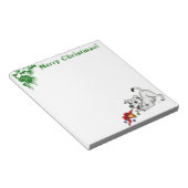 Bloc-note Joyeux Noël ! Chiot avec Bell et Ball (Incliné)