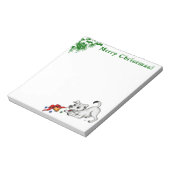 Bloc-note Joyeux Noël ! Chiot avec Bell et Ball (Tourné)