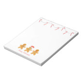 Bloc-note Joyeux Noël Gingerbread Hommes (Tourné)