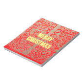 Bloc-note Joyeux Noël Golden Red Parties scintillant Hearts  (Tourné)