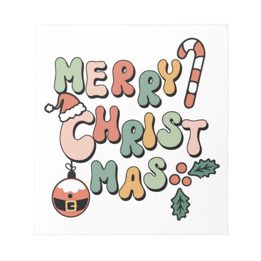 Bloc-note Joyeux Noël Joyeux Xmas (Devant)