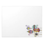 Bloc-note Joyeux Noël mignon, élégants et fantaisie ornement (Devant)