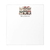 Bloc-note Joyeux Noël Pembroke Welsh Corgi Chiens (Devant)