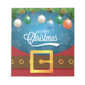 Bloc-note Joyeux Noël Père Noël (Devant)