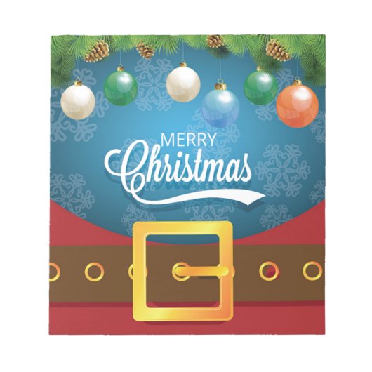 Bloc-note Joyeux Noël Père Noël (Devant)