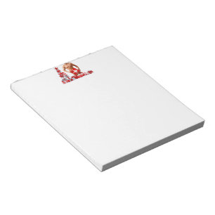 Bloc-note Joyeux Noël SlipperyJoe rouge blanc argent cadeau
