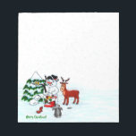 Bloc-note Joyeux Noël ! Snowman avec amis<br><div class="desc">Joyeux Noël! Snowman with Friends - Baby Polar Bear,  Birds,  Moose,  Rabbit,  ~~~ dessin au crayon coloré par Krisi ArtKSZP ~~~ Store Category >>> Joyeux Noël pour les enfants >>> Snowman with Friends</div>