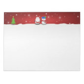 Bloc-note Joyeux Noël Snowman et Père Noël (Devant)