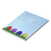 Bloc-note Joyeux Oeufs de Pâques colorés (Tourné)
