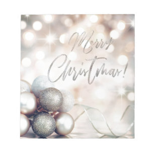 Bloc-note Joyeux ornements de Noël