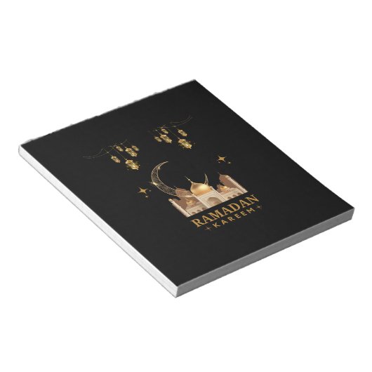 Bloc-note Joyeux Ramadan Kareem - Aïd Moubarak Salutations (Incliné)