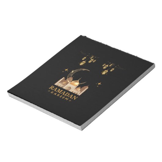 Bloc-note Joyeux Ramadan Kareem - Aïd Moubarak Salutations (Tourné)