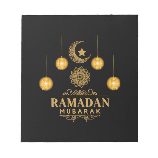 Bloc-note Joyeux Ramadan Kareem Et Aïd Moubarak 2023 Fête (Devant)