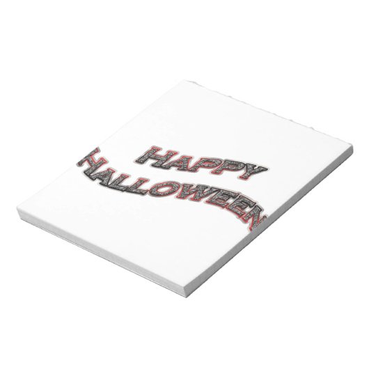 Bloc-note Joyeux texte d'Halloween (Tourné)