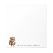 Bloc-note Joyeux Tiger Cub avec sac à dos et café (Devant)