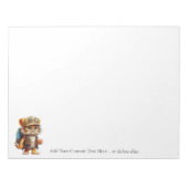 Bloc-note Joyeux Tiger Cub avec sac à dos et café (Devant)