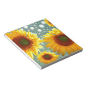 Bloc-note Joyeux tournesols mousseux (Incliné)
