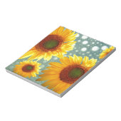 Bloc-note Joyeux tournesols mousseux (Tourné)