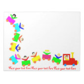 Bloc-note Joyeux Train pour enfants (Devant)