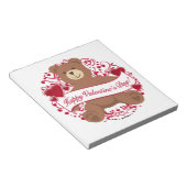 Bloc-note Joyeux Valentine ! Teddy bear (Incliné)