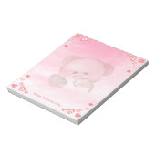 Bloc-note Joyeux Valentines mignonne Ours Teddy (Tourné)