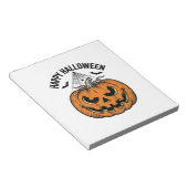 Bloc-note Joyeux visage de citrouille d'Halloween Création d (Incliné)