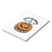 Bloc-note Joyeux visage de citrouille d'Halloween Création d (Tourné)