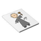 Bloc-note Juge Stick Figure (Incliné)