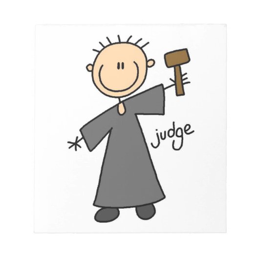 Bloc-note Juge Stick Figure (Devant)
